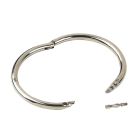 Anneau taureau en acier nickelé vis papillon 100 mm