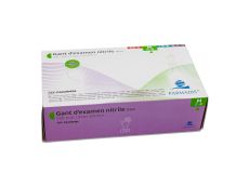 100 Gants en nitrile bleu taille M  