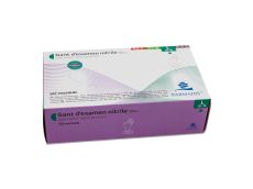 100 gants en nitrile bleu taille L