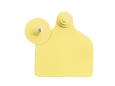 Boucles de marquage Ukalflex maxi+bouton nue jaune x20