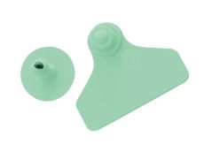 Boucles de marquage Ukaflex large+bouton nue vert x20
