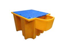 Bac de rétention avec soutirage 1100 L pour 1 IBC EMP