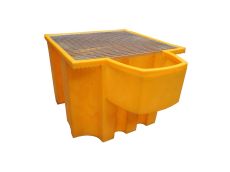 Bac de rétention avec soutirage 1100 L pour 1 IBC EMP