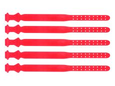 50 colliers rouges pour ovins en plastique