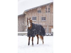Couverture  “Oxford” imperméable,  doublée polaire noir - Taille : 5'9