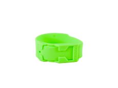 10 Bracelets en plastique vert fluo