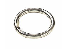 Anneau taureau en acier nickelé vis papillon 60 mm