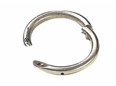 Anneau taureau en acier nickelé vis papillon 50 mm