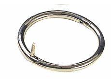 Anneau taureau en acier nickelé vis papillon 80