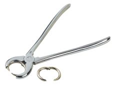 Pince pose anneaux acier porcs