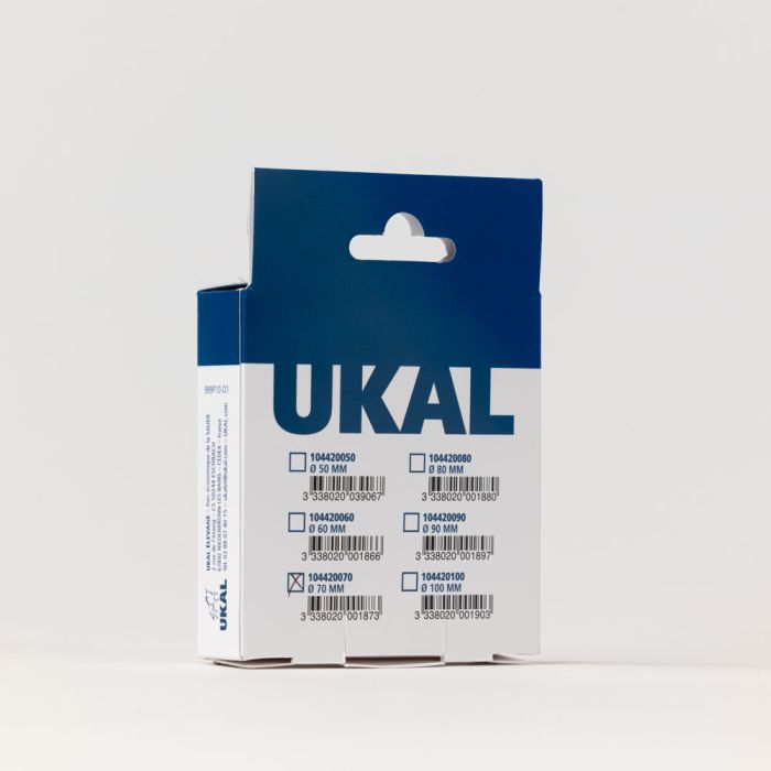 Anneau taureau en acier nickelé vis papillon 50 mm