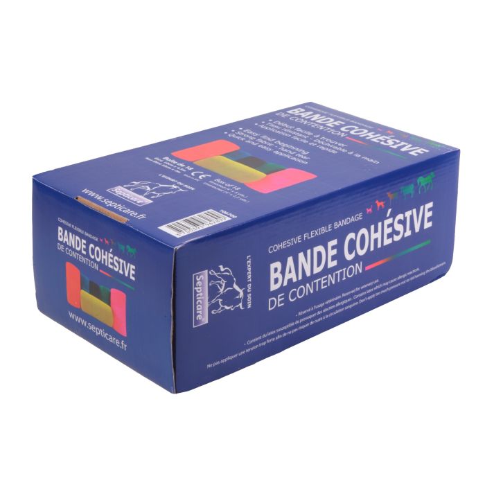 Bande cohésive couleurs fluos, lot de 18
