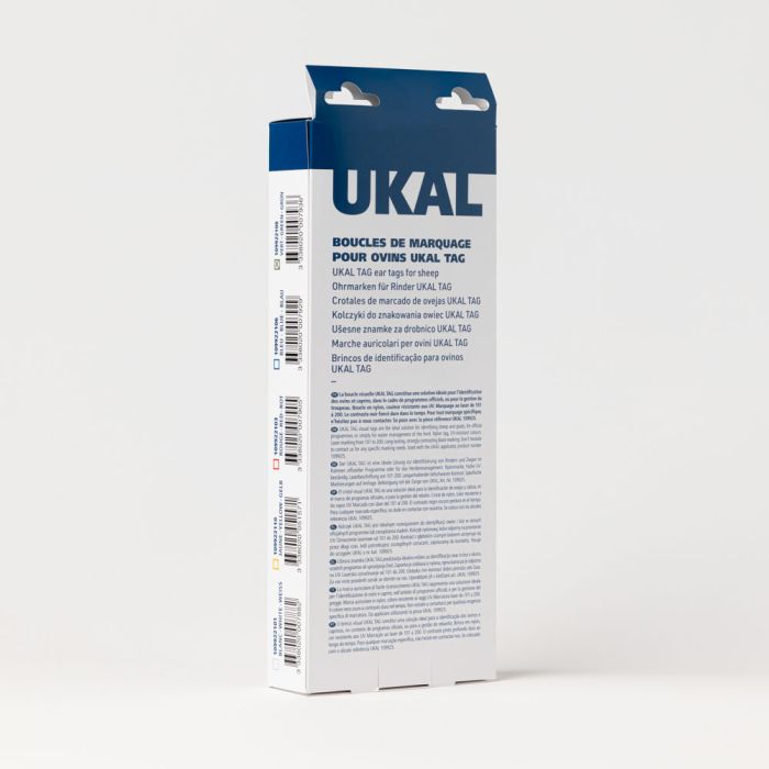 Boucles de marquage Ukal tag jaune marquage de 101-200 X100
