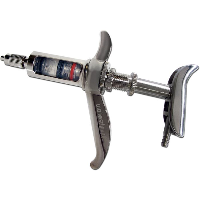 Seringue automatique metal  tube plongeur 5ml NJ PHILLIPS