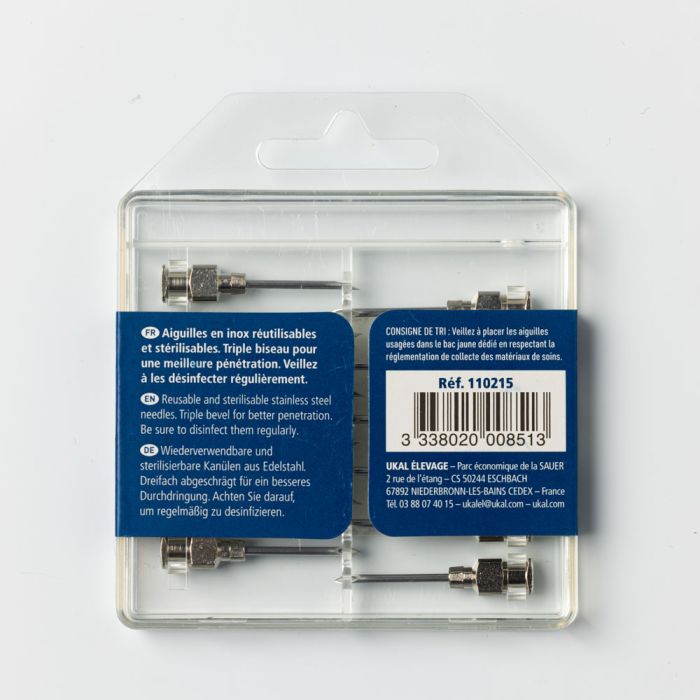 Aiguilles triple biseaux à usage multiple 20 mm/1.5 mm