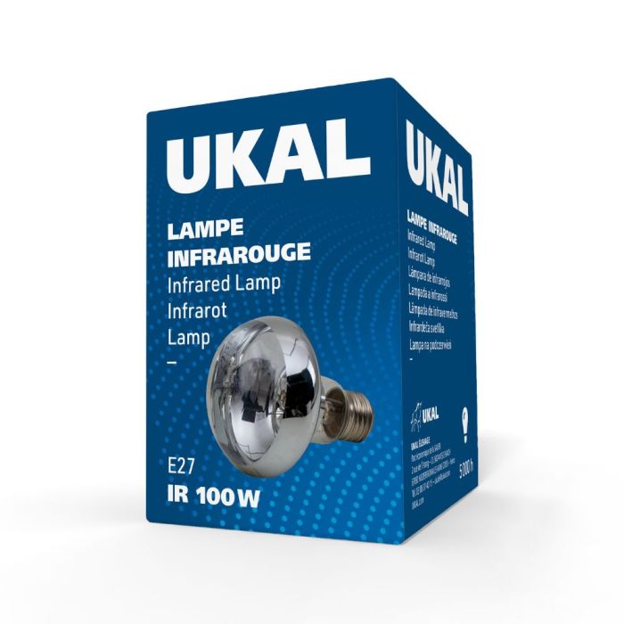 Ampoule infrarouge 100 W claire UKAL