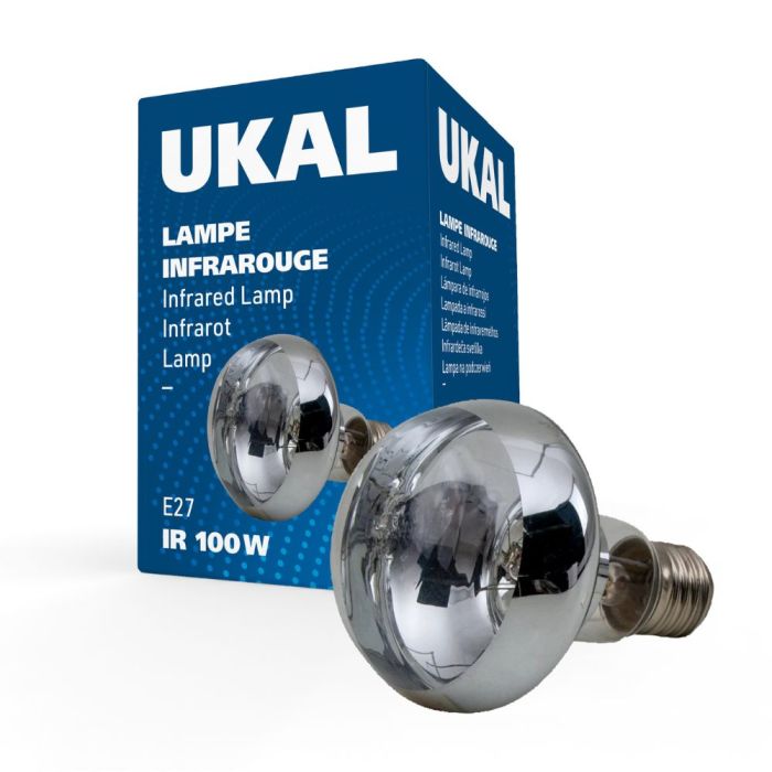Ampoule infrarouge 100 W claire UKAL