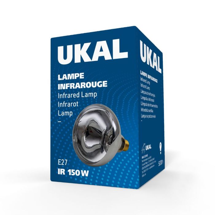 Ampoule infrarouge 150 W claire UKAL