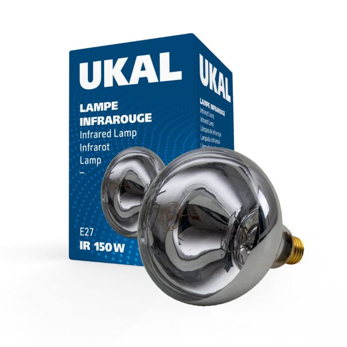 Ampoule infrarouge 150 W claire UKAL