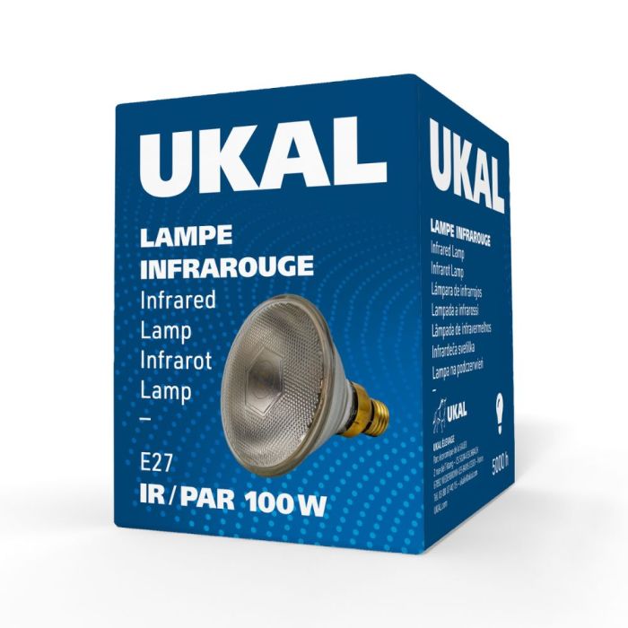 Ampoule infrarouge PAR 100 W claire UKAL