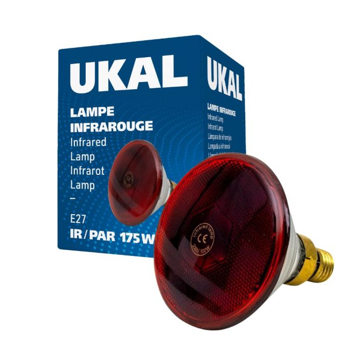 Ampoule infrarouge PAR 175 W rouge UKAL