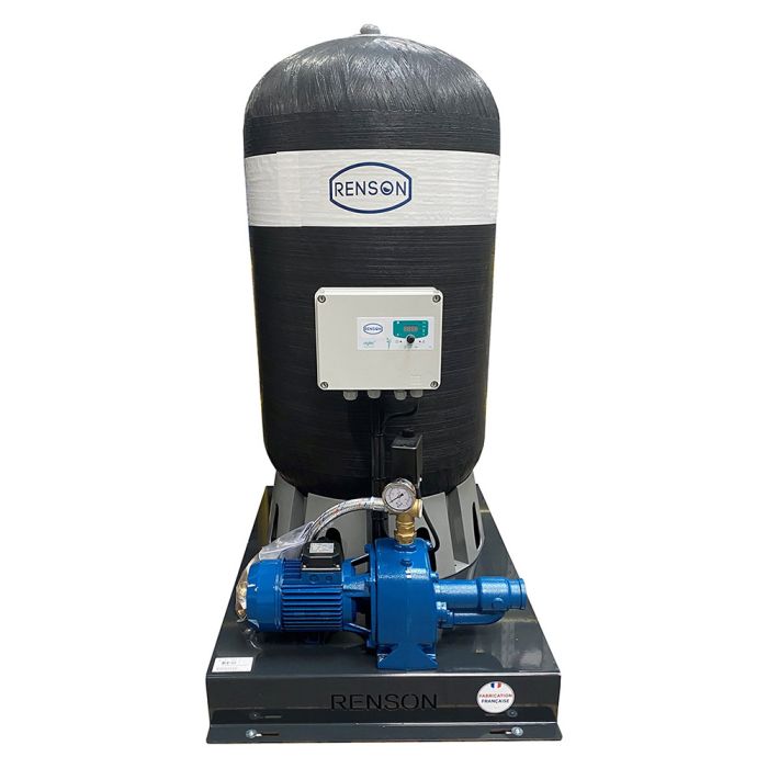 Groupe de surpression 300 l tri coffret manque d'eau 2,2 kW