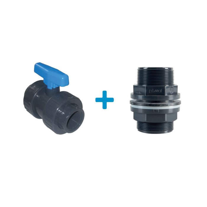 Kit vanne de vidange DN50