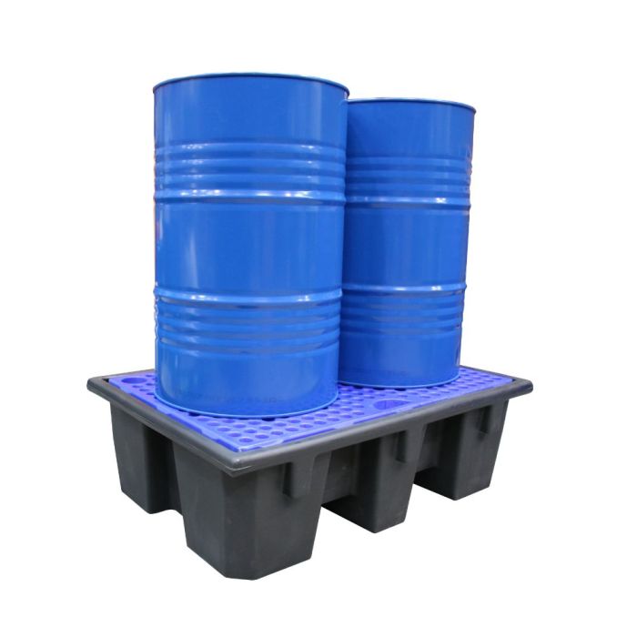 Bac de rétention 240 L éco-conçu pour 2 fûts EMP 