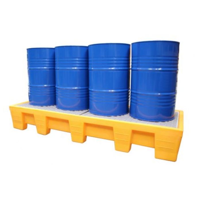 Bac de rétention en ligne 450 L pour 4 fûts EMP