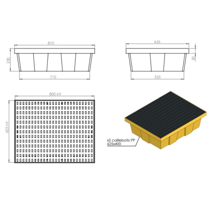 Bac de rétention 70 L EMP