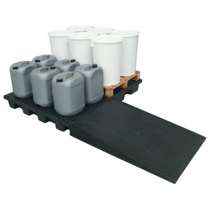 Plateforme rétention 240 L pour 2 palettes EMP