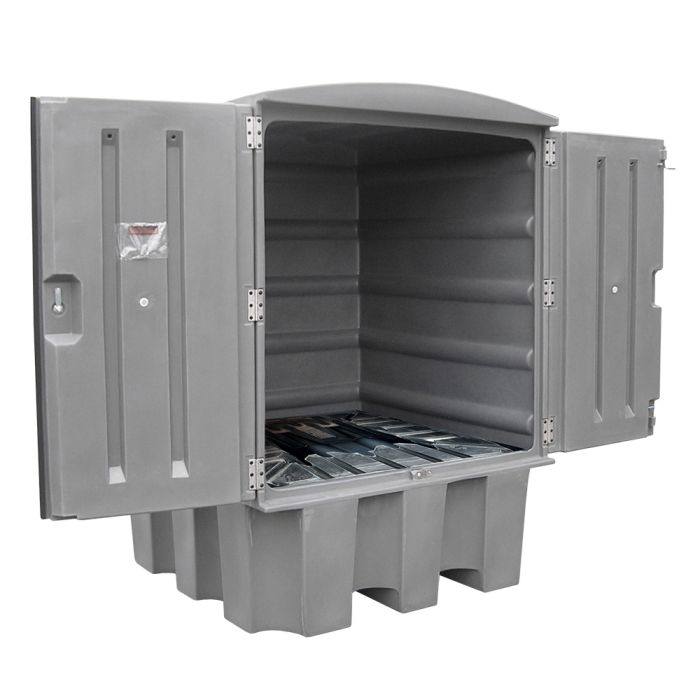 Box de rétention 1000 L pour 1 IBC ou 4 fûts EMP