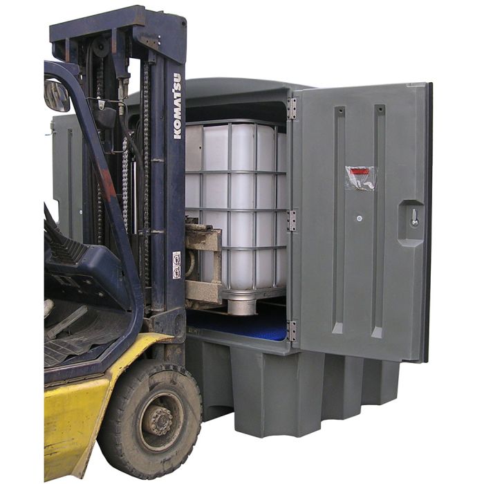 Box de rétention 1000 L pour 1 IBC ou 4 fûts EMP