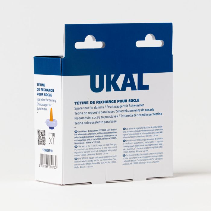 3 tétines pour socle caoutchouc naturel sable 46X120 mm 