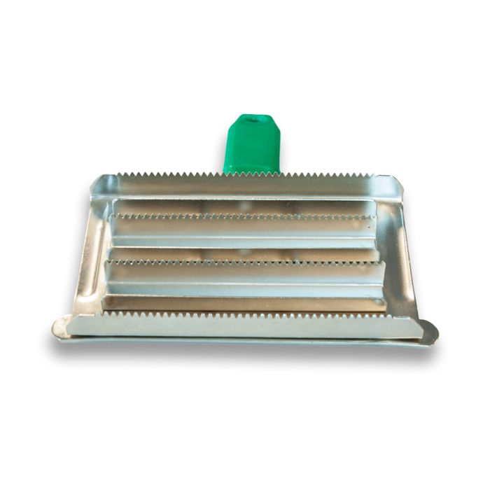 Etrille carrée corps plat pour bovins