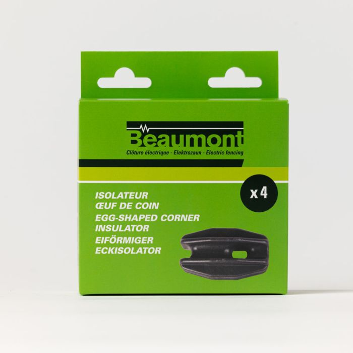 4 Isolateurs oeuf noir BEAUMONT