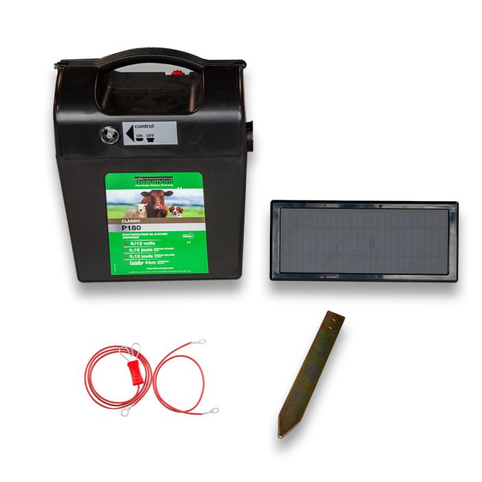 Poste pile CLASSIC P180 avec panneau solaire BEAUMONT