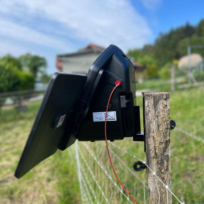 Kit clôture mobile volailles filet 50m poste solaire PREMIUM 