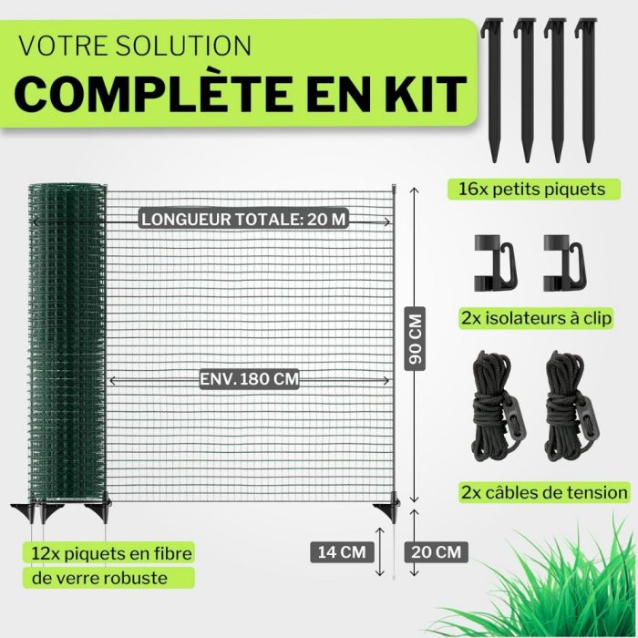 Filet de délimitation FIX 20 m 90 cm HORIZONT