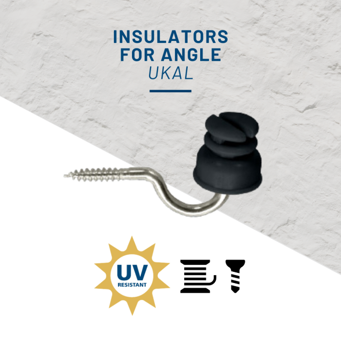 20 isolateurs d'angle pour fils CLASSIC UKAL