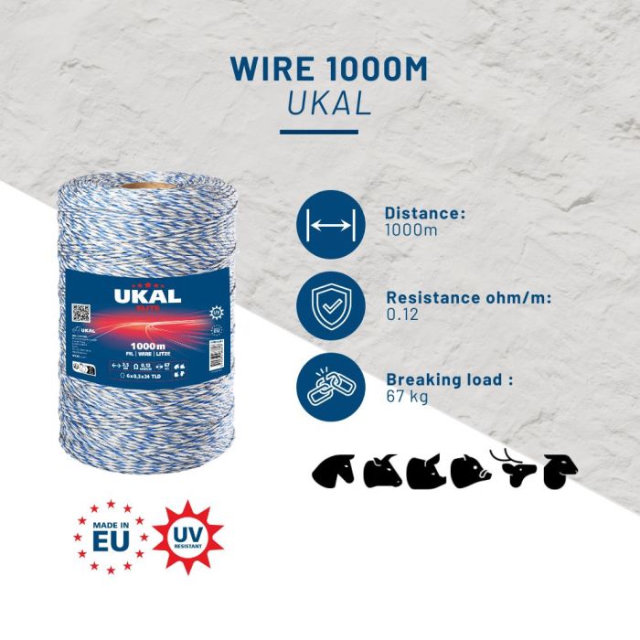  Fil blanc et bleu ELITE 1000m UKAL