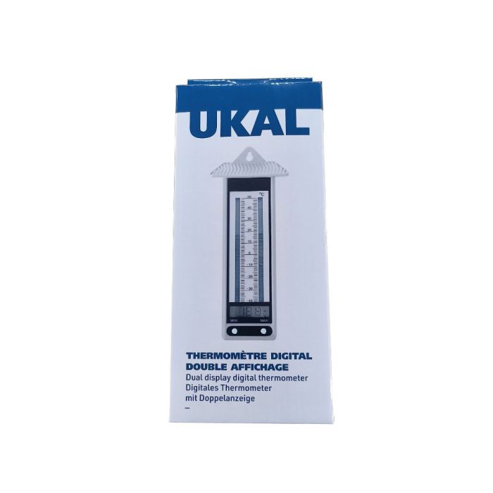 Thermomètre digital mini maxi double affichage UKAL