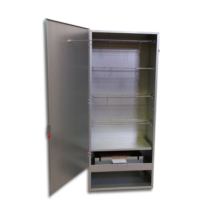 Fumoir 4 niveaux en tôle galvanisée, h 110 cm