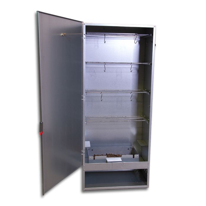 Fumoir 4 niveaux en tôle galvanisée, h 110 cm