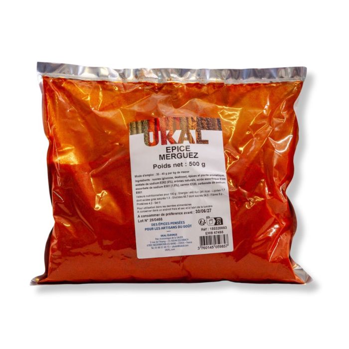  Mélange épices pour merguez 500 g UKAL