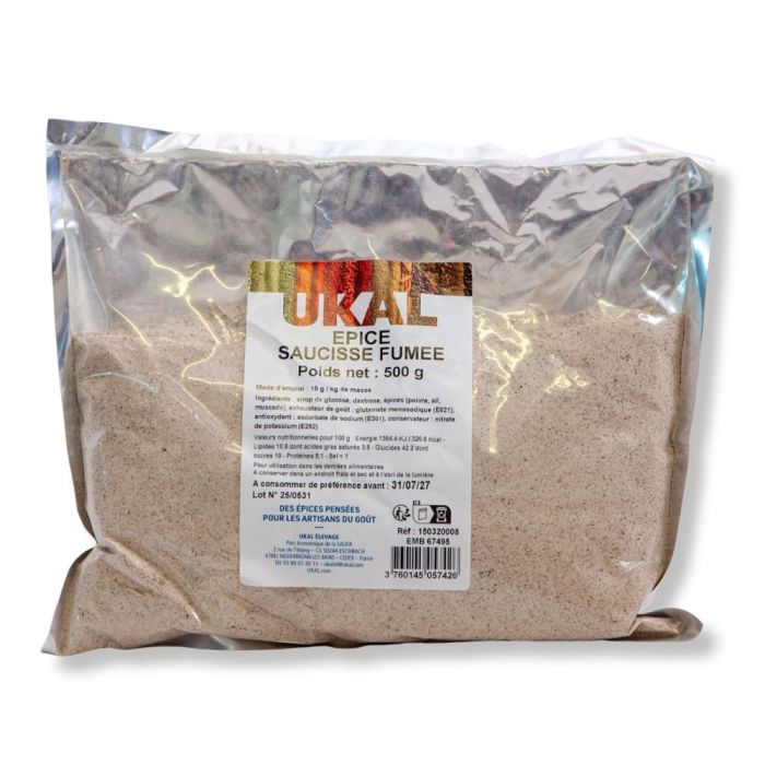 Mélange épices pour saucisse fumée 500 g UKAL