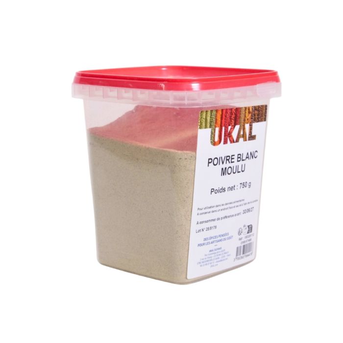 Poivre blanc moulu 750 g UKAL