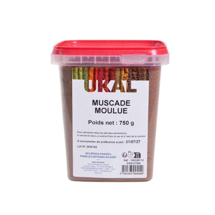 Noix de muscade moulue 750 g UKAL