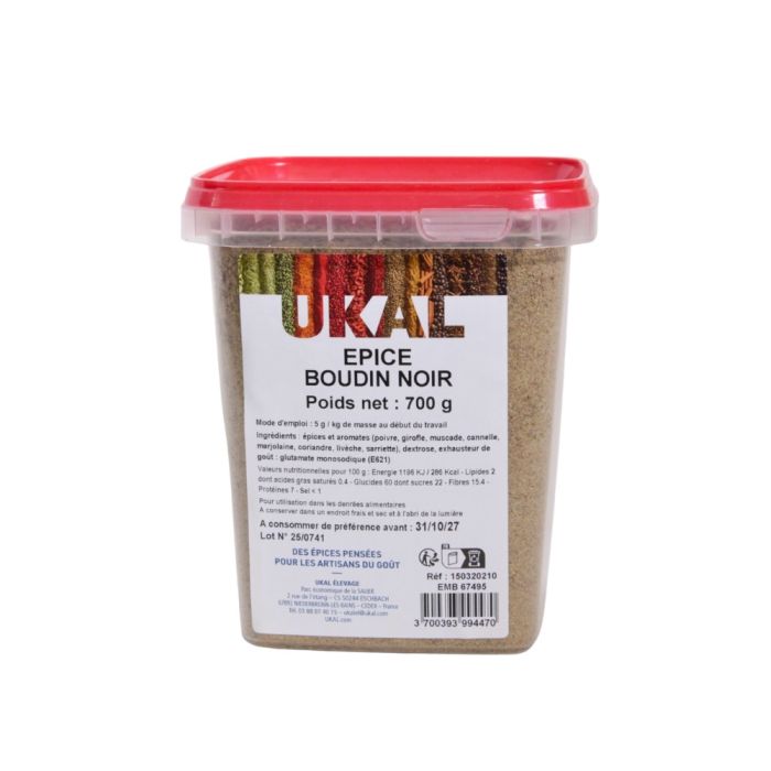 Mélange épices pour boudin noir 700 g UKAL