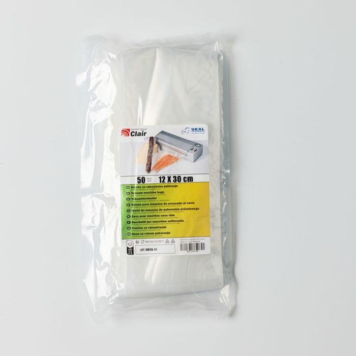 50 sacs pour machines sous vide 12x30 cm 
